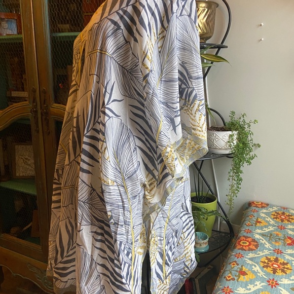 NWT JC sunny 100% reed patterned kimono cover up OS - Picture 4 of 5